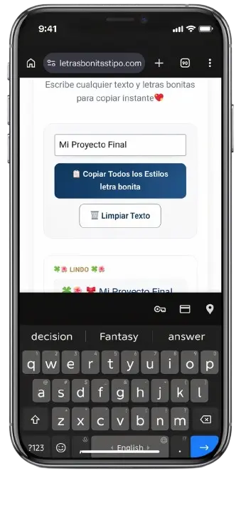 letras bonitas para copiar y pegar
